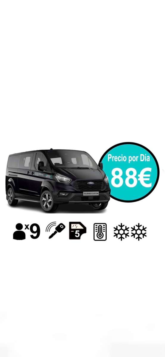 Alquiler furgoneta 9 plazas